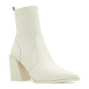 アルド レディース ブーツ シューズ Women's Ganina Pointed-Toe Western Dress Booties White Leathe...