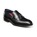 ステイシーアダムス メンズ スリッポン・ローファー シューズ Men's Keeler Moc Toe Tassel Slip On Loafer Black
