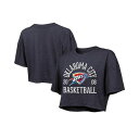 マジェスティック レディース カットソー トップス Women's Navy Oklahoma City Thunder Boxy Crop Top Navy