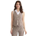 ジョーンズニューヨーク レディース カットソー トップス Women's Check-Print Button-Front Vest Fudge/ Jones ...