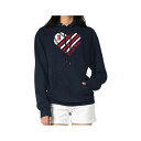 カールバンクス レディース カットソー トップス Women'sNavy Boston Red Sox Heart Graphic Pullover Hoodi...