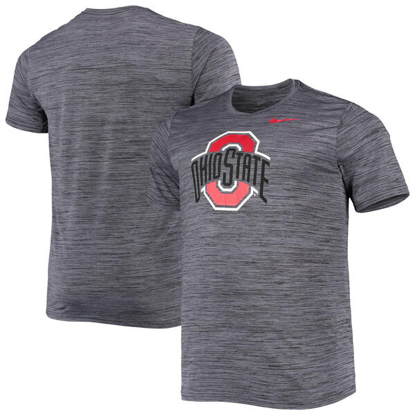 ʥ  T ȥåץ Ohio State Buckeyes Nike Big &Tall Velocity SpaceDye Performance TShirt Charcoal