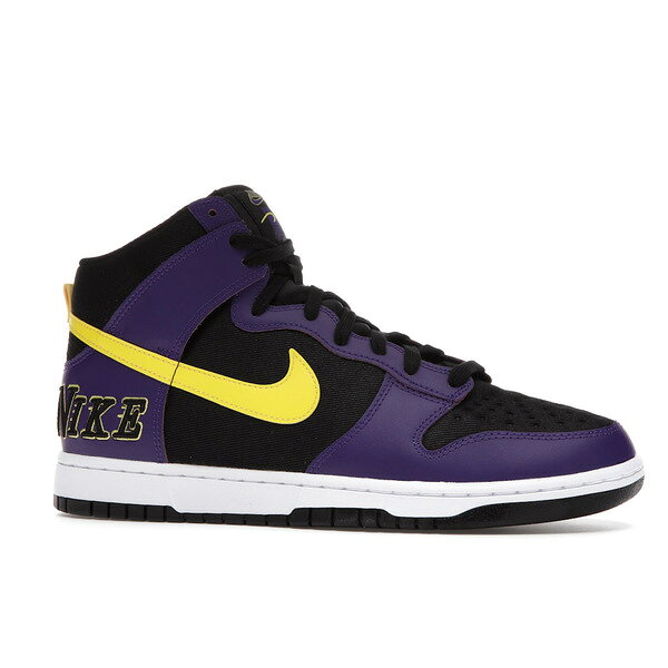 Nike ナイキ メンズ スニーカー 【Nike Dunk High EMB Lakers】 サイズ US_12(30.0cm) Black/Court Purple/Varsity Yellow
