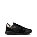 【送料無料】 ヴァレンティノ ガラヴァーニ メンズ ランニング スポーツ Rockstud Camouflage Trainers Black/Metal