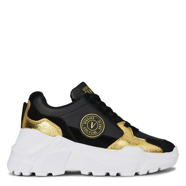 【送料無料】 ベルサーチ レディース スニーカー シューズ Emblem Sneakers Blk/Gold EG89