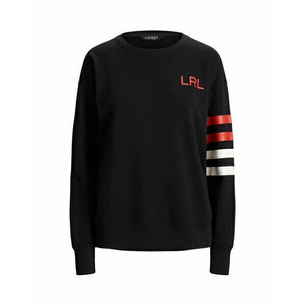 ラルフローレン LAUREN RALPH LAUREN レディース パーカー・スウェットシャツ アウター LOGO FRENCH TERRY PULLOVER Black