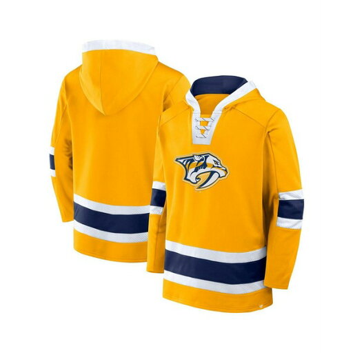 ファナティクス メンズ パーカー・スウェットシャツ アウター Men's Gold Nashville Predators Inside Line Fleece Pullover Hoodie Gold ファナティクス メンズ パーカー・スウェットシャツ アウター Men's Gold Nashville Predators Inside Line Fleece Pullover Hoodie Gold