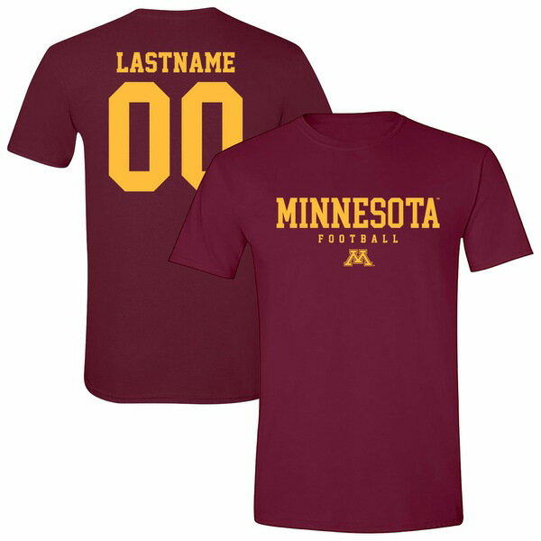 アスリートスレッド メンズ Tシャツ トップス Minnesota Golden Gophers Unisex Collegiate Football NIL PickAPlayer TShirt Maroon