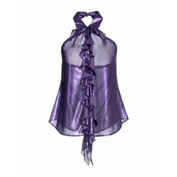 【送料無料】 アニエバイ レディース Tシャツ トップス Tops Purple