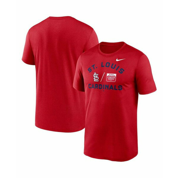 ナイキ レディース Tシャツ トップス Men's Red St. Louis Cardinals 2023 MLB World Tour: London Series Legend Performance T-shirt Red