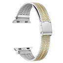 |bV ebN fB[X rv ANZT[ Unisex Eliza Stainless Steel Bicolor Band for Apple Watch Size- 38mm, 40mm, 41mm Two Tone
