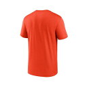 ナイキ レディース Tシャツ トップス Men's Orange New York Mets New Legend Logo T-shirt Orange