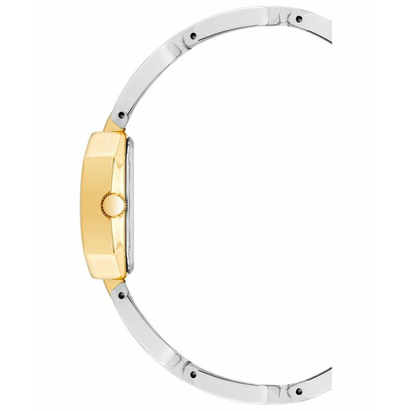 楽天astyアンクライン レディース 腕時計 アクセサリー Women's Two-Tone Alloy Watch 22mm x 38.5mm White, Silver-Tone, Gold-Tone