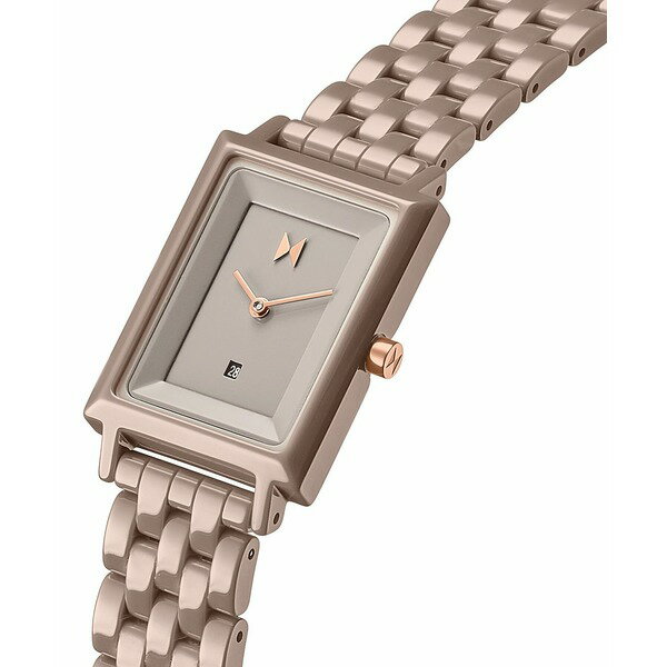 楽天astyエムブイエムティー レディース 腕時計 アクセサリー Women's Signature Square Taupe Ceramic Bracelet Watch 26mm Taupe