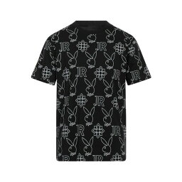 【送料無料】 ジョン リッチモンド x プレイボーイ メンズ Tシャツ トップス T-shirts Black
