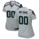 iCL fB[X jtH[ gbvX Seattle Seahawks Nike Women's Alternate Custom Game Jersey Gray