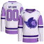 ǥ  ˥ե ȥåץ Ottawa Senators adidas Hockey Fights Cancer Primegreen Authentic Custom Jersey White/Purple