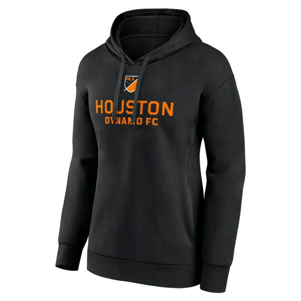 t@ieBNX fB[X p[J[EXEFbgVc AE^[ Houston Dynamo FC Fanatics Branded Women's Shielded Pullover Hoodie Black