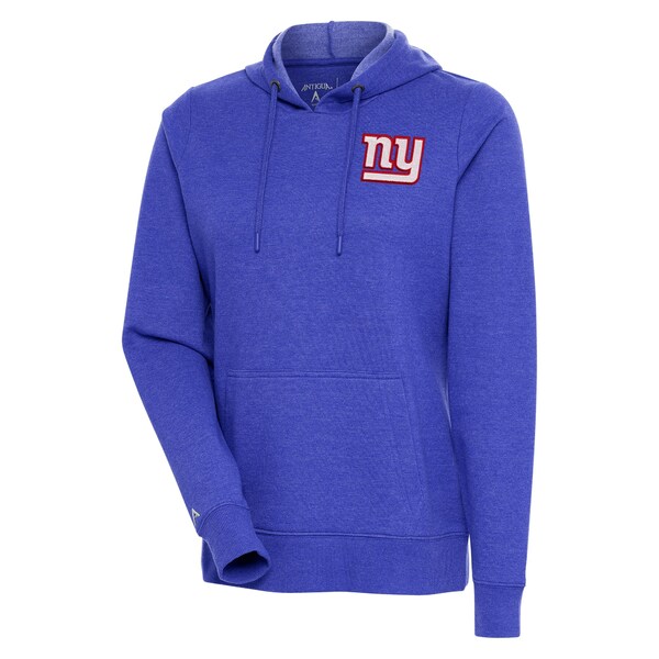 アンティグア レディース パーカー・スウェットシャツ アウター New York Giants Antigua Women's Logo Action Pullover Hoodie Heather Royal