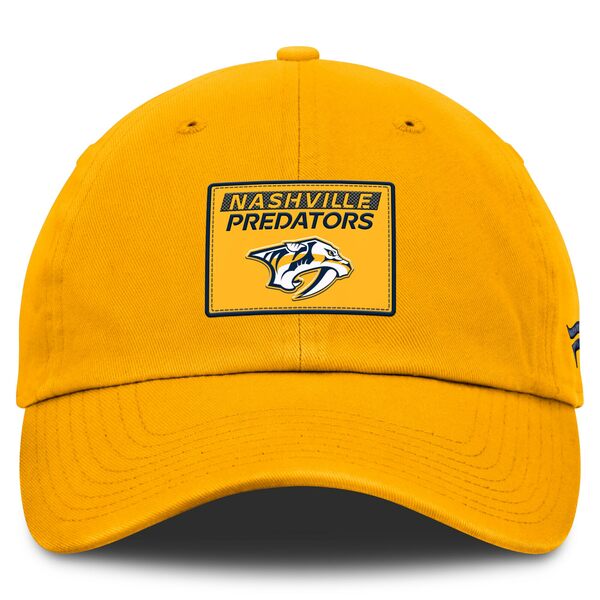 ファナティクス メンズ 帽子 アクセサリー Nashville Predators Fanatics Authentic Pro Prime Adjustable Hat Gold