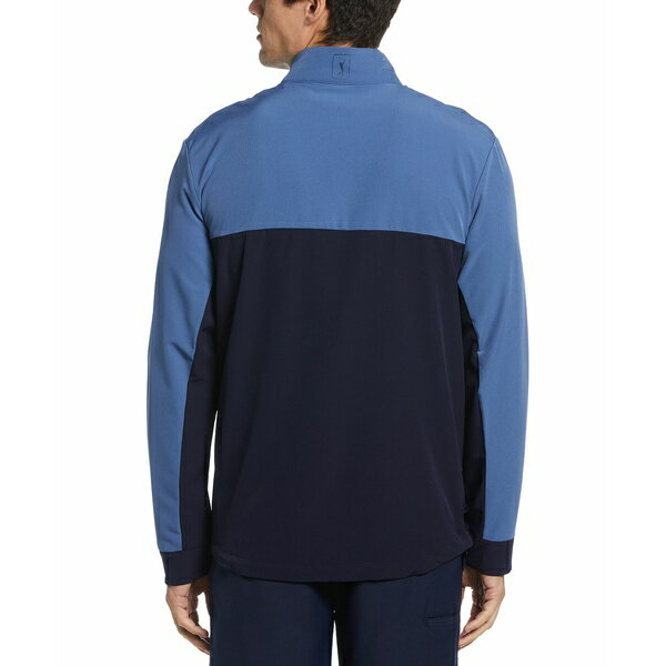 PGAĥ  㥱åȡ֥륾  Men's Shield Series Colorblocked Zip-Front Golf Jacket Peacoat