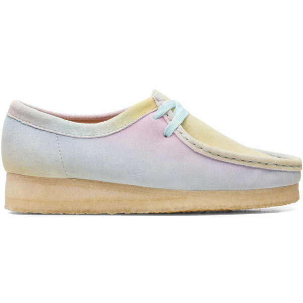 Clarks クラークス レディース スニーカー 【Clarks Originals Wallabee】 サイズ US_5.5W(22.5cm) White Blue (Women's)