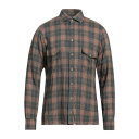 【送料無料】 ダンディライフ バイ バルバ メンズ シャツ トップス Shirts Brown