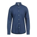 【送料無料】 フェデーリ メンズ シャツ トップス Shirts Navy blue