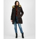 マイケルコース レディース ジャケット＆ブルゾン アウター Women 039 s Petite Faux-Fur-Trim Hooded Puffer Coat, Created for Macy 039 s Chocolate