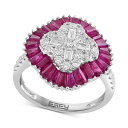 GtB[ RNV fB[X O ANZT[ EFFY&reg; Ruby (2-3/8 ct. t.w.) & Diamond (5/8 ct. t.w.) Ring in 14k White Gold Ruby