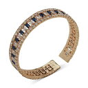 ANC fB[X uXbgEoOEANbg ANZT[ Gold-Tone Blue Baguette Stone Cuff Bracelet Blue