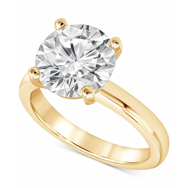 バッジェリーミシュカ レディース リング アクセサリー Certified Lab Grown Diamond Solitaire Engagement Ring (4 ct. t.w.) in 14k Gold Yellow Gold