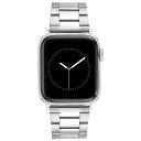 BXJ[g Y rv ANZT[ Men's Silver-Tone Stainless Steel Link Band Compatible with 42mm, 44mm, 45mm, Ultra, Ultra2 Apple Watch Silver-Tone