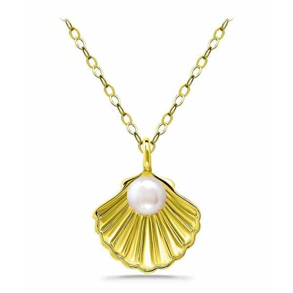 Wj xj[j fB[X lbNXE`[J[Ey_ggbv ANZT[ Cultured Freshwater Pearl (5mm) Shell Pendant Necklace, 16