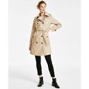 ロンドンフォグ トレンチコート レディース ロンドンフォグ レディース ジャケット＆ブルゾン アウター Women's Hooded Double-Breasted Trench Coat Stone