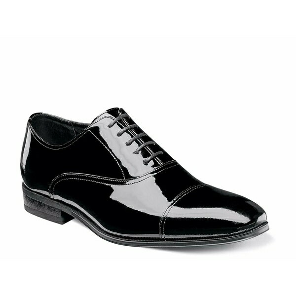 フローシャイム メンズ ドレスシューズ シューズ Tux Cap Toe Oxford Black Patent