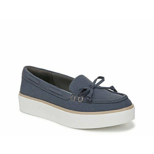 ドクター・ショール レディース スリッポン・ローファー シューズ Madison Sea Slip-On Blue Textile