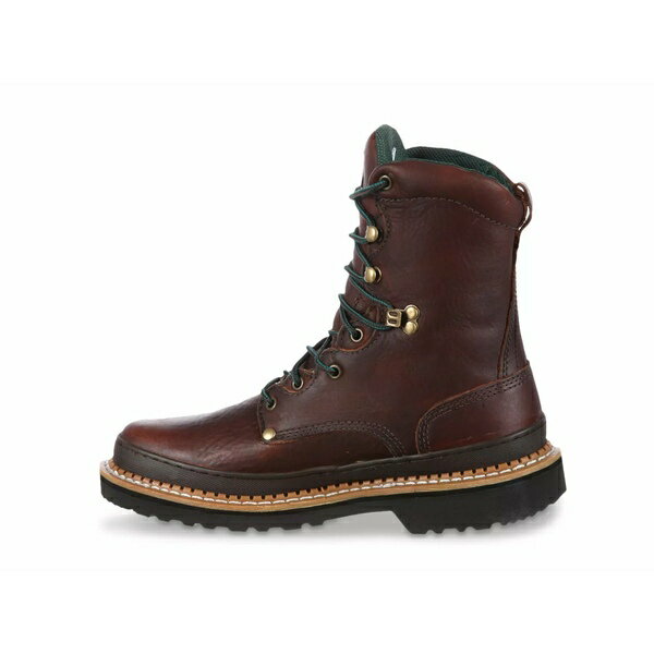 ジョージブーツ メンズ ブーツ シューズ Giant Steel Toe Work Boot Dark Brown