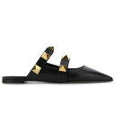 Valentino ヴァレンティノ レディース スニーカー 【Valentino Garavani Roman Stud Pointed Toe Mules Black】 サイズ EU_35(21.5cm) Black(4)