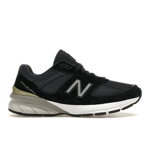 New Balance ニューバランス レディース スニーカー 【New Balance 990v5 Navy】 サイズ US_W_5W_B_Standard Navy/Silver(4)