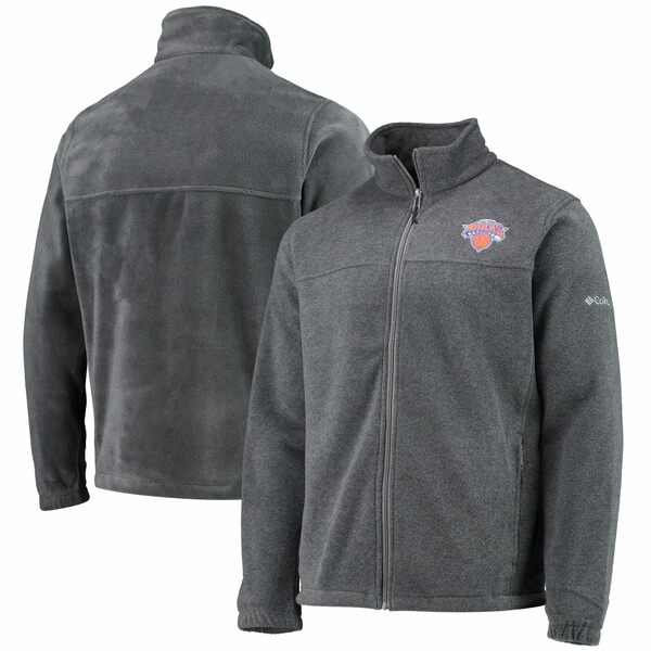 コロンビア メンズ ジャケット＆ブルゾン アウター New York Knicks Columbia Flanker FullZip Jacket Heathered Charcoal