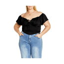 シティーシック レディース カットソー トップス Plus Size Mae Top Black