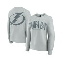 ファナティクス レディース カットソー トップス Women's Gray Tampa Bay Lightning Elements Flow Pullover...