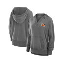 ファナティクス レディース カットソー トップス Women's Heather Charcoal Cincinnati Bengals Initiative ...