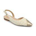 ジャーニーコレクション レディース サンダル シューズ Women's Daphnne Slingback Pointed Cap Toe Flats Cham...