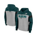 ファナティクス レディース カットソー トップス Women's Heather Gray/Green Philadelphia Eagles Bold Pla...