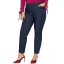 エロクイ レディース カジュアルパンツ ボトムス Women's Plus Size Petite Kady Fit Double-Weave Pant Classic navy(4)