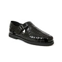 ディアースタッグス メンズ ドレスシューズ シューズ Men's Bamboo-Inspired Fisherman Sandal Black
