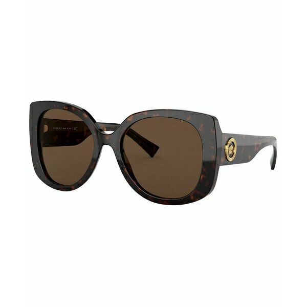 ヴェルサーチ レディース サングラス&アイウェア アクセサリー Women's Sunglasses, VE4387 DARK HAVANA/BROWN