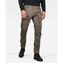 ジースター メンズ カジュアルパンツ ボトムス Men's Rovic Zip 3D Straight Tapered Cargo Pant Gray(4)